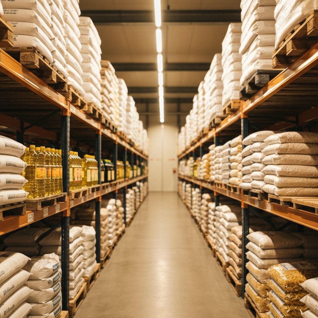 Almacén de productos alimenticios